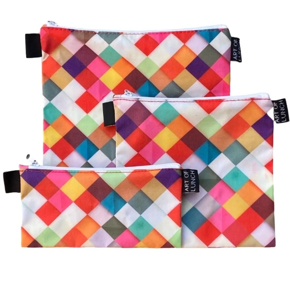 Art Of Lunch 3 Reusable Zip Top Bags